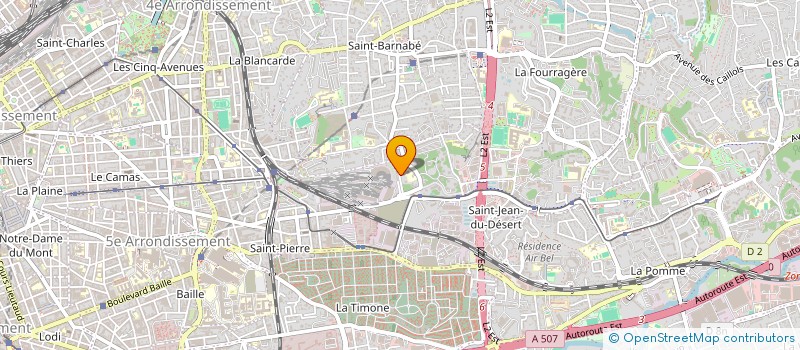 localisation de l'entreprise PROVENCE TRIATHLON CLUB - MARSEILLE  MARSEILLE