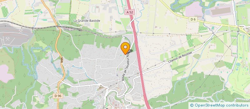 localisation de l'entreprise PROVENCEPUB  FUVEAU