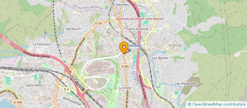 localisation de l'entreprise PROVENCIA 13 à MARSEILLE