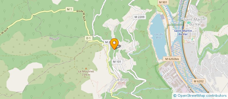 localisation de l'entreprise PROVENSEO  LE BROC