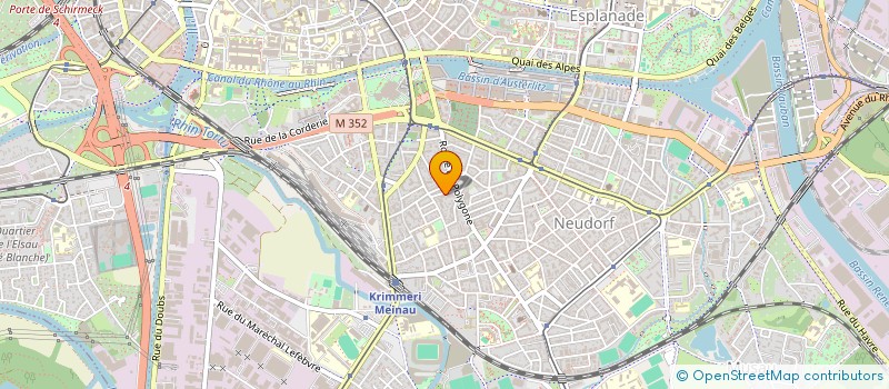 localisation de l'entreprise PROVENTIS à STRASBOURG