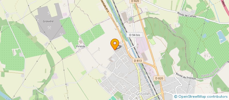 localisation de l'entreprise PROVER SARL à GRISOLLES