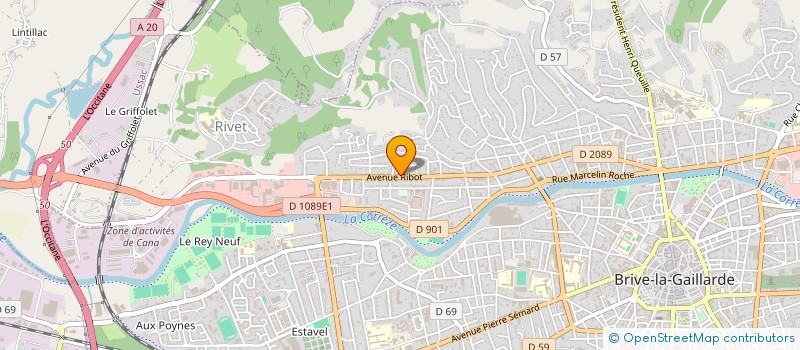 localisation de l'entreprise PROVETHICA  BRIVE-LA-GAILLARDE