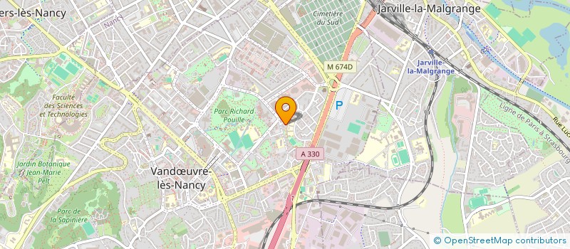 localisation de l'entreprise PROVETO à VANDŒUVRE-LES-NANCY