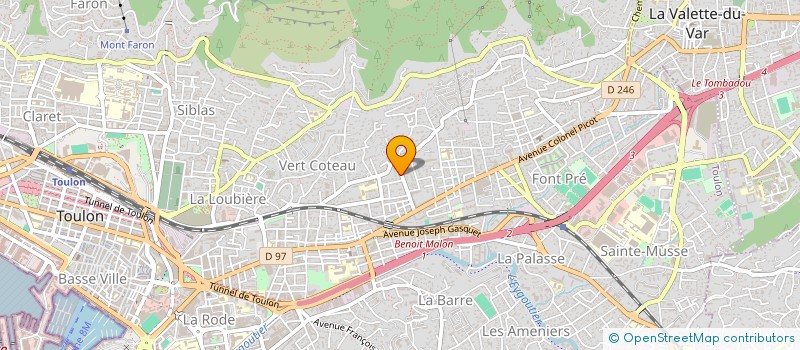 localisation de l'entreprise PROVI  TOULON