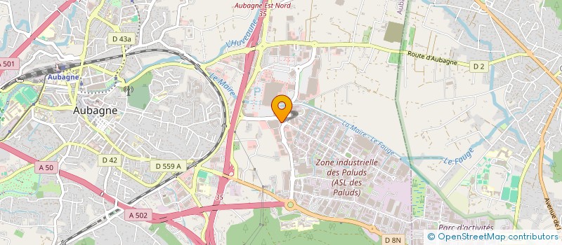 localisation de l'entreprise PROVIANDES  AUBAGNE