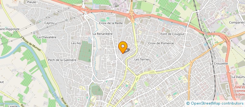 localisation de l'entreprise PROVIANDES  BEZIERS