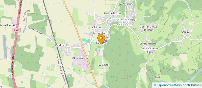 localisation de l'entreprise PROVIDENCE  SAINT-MARTIN-DU-MONT