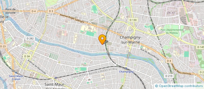 localisation de l'entreprise PROVIDENCE à CHAMPIGNY-SUR-MARNE