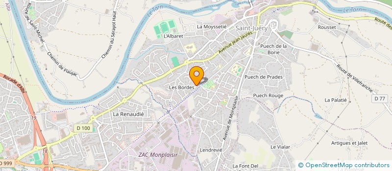 localisation de l'entreprise PROVIDENCE  SAINT-JUERY