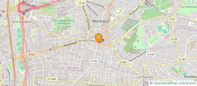 localisation de l'entreprise PROVIDENCE A DOMICILE à MONTREUIL