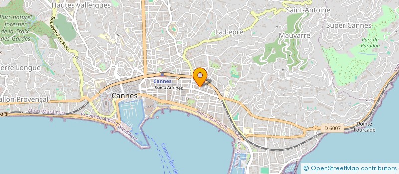 localisation de l'entreprise PROVIDENCE CONSEIL à CANNES