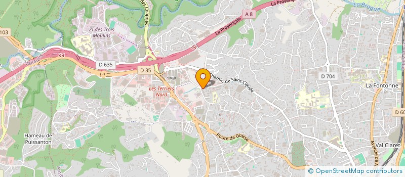 localisation de l'entreprise PROVIDENCE PLOMBERIE  ANTIBES