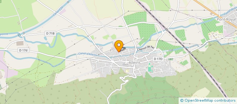 localisation de l'entreprise PROVIDENCE SAS  ALLEINS