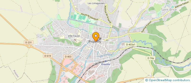 localisation de l'entreprise PROVIGNY à PROVINS