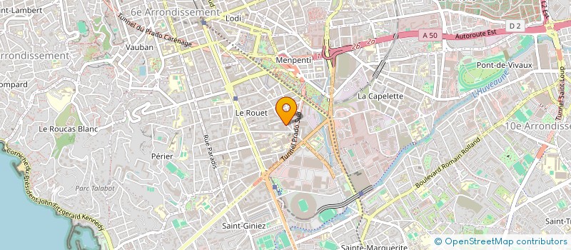 localisation de l'entreprise PROVIMMO à MARSEILLE