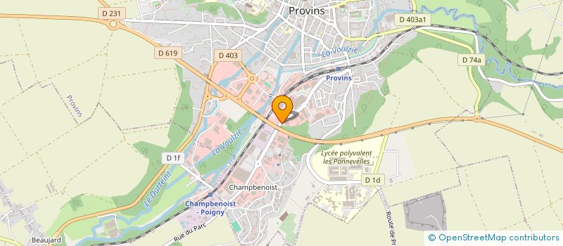 localisation de l'entreprise PROVINCENDIE à PROVINS