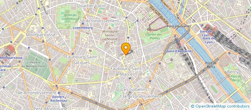 localisation de l'entreprise PROVINCES GOURMANDES MONGE GOBELINS à PARIS