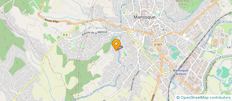 localisation de l'entreprise PROVINCIA  MANOSQUE