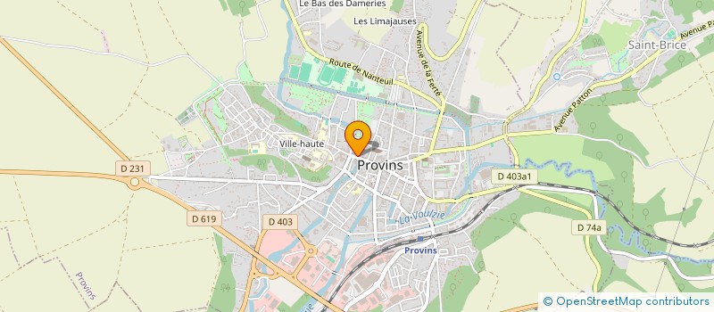 localisation de l'entreprise PROVINS NATURE ET AVENIR  PROVINS