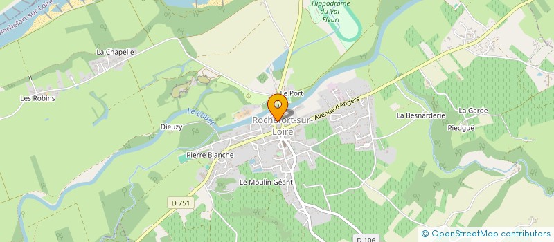 localisation de l'entreprise PROVINVEST GESTION DEVELOPPEMENT  ROCHEFORT-SUR-LOIRE