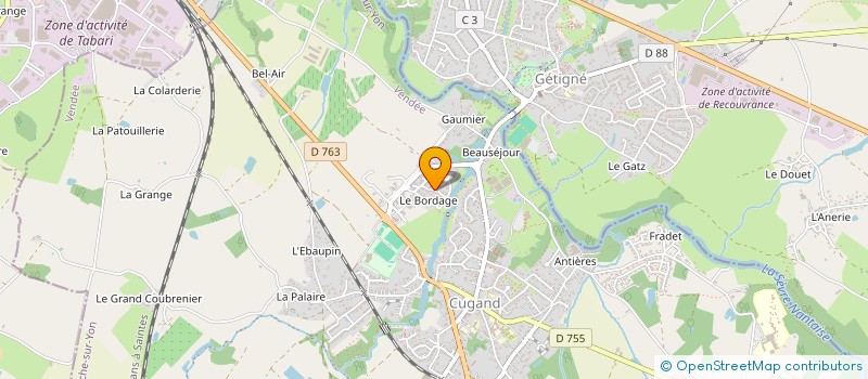 localisation de l'entreprise PROVIRE à CUGAND