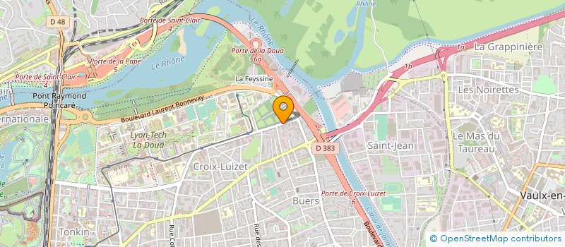localisation de l'entreprise PROVISTORE à VILLEURBANNE
