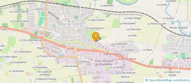 localisation de l'entreprise PROVISUD SASU à NOYAL-SUR-VILAINE