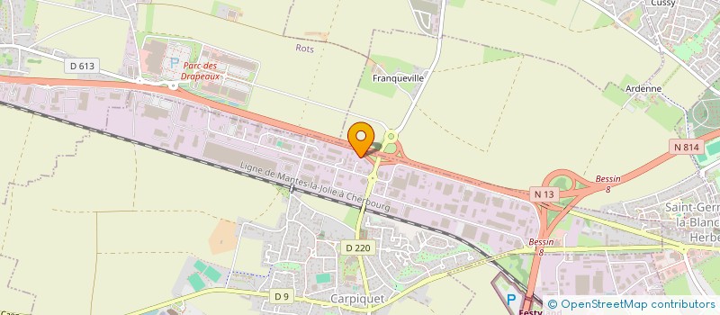 localisation de l'entreprise PROVITECH  CARPIQUET