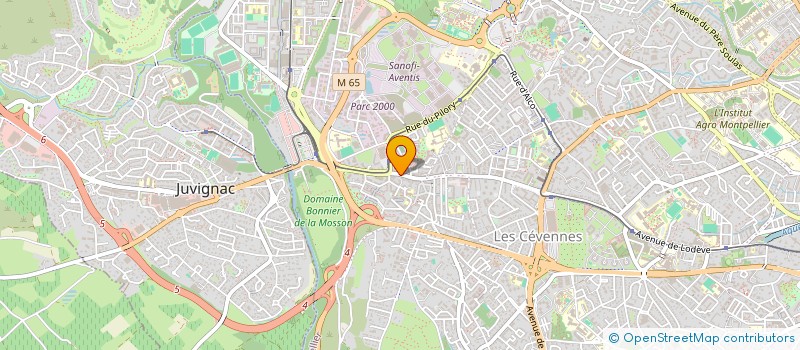 localisation de l'entreprise PROVITRE 34 à MONTPELLIER