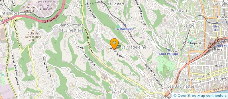 localisation de l'entreprise PROVMC à NICE