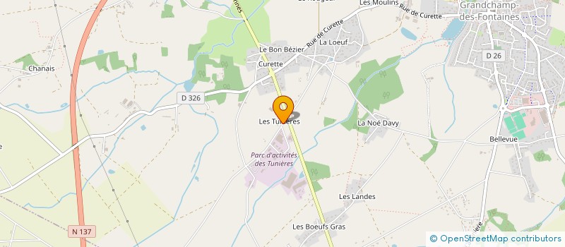 localisation de l'entreprise PROVOBAT  GRANDCHAMP-DES-FONTAINES