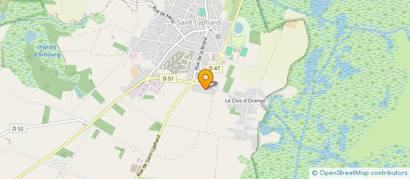 localisation de l'entreprise PROVOST CHAUFFAGE  SAINT-LYPHARD