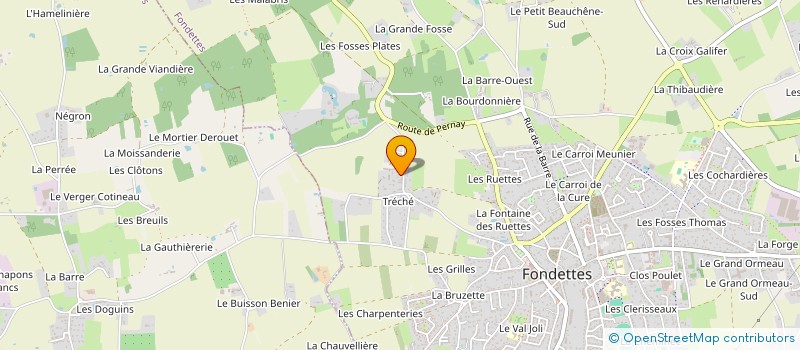 localisation de l'entreprise PROVOST/GUIGNARD  FONDETTES