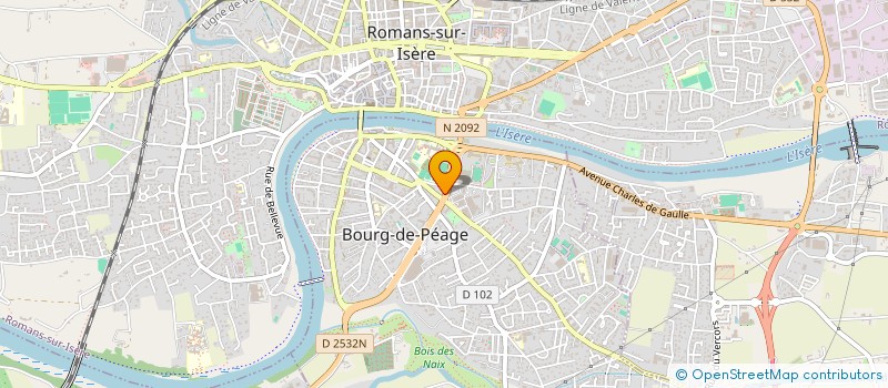 localisation de l'entreprise PROVOTEL SARL à BOURG-DE-PEAGE