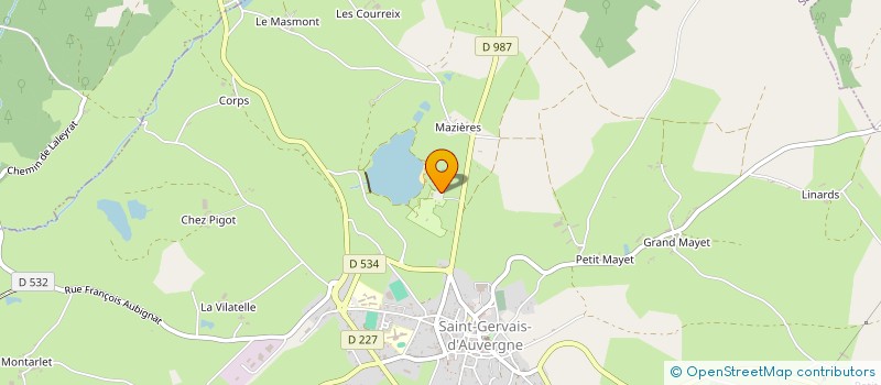 localisation de l'entreprise PROWASH  SAINT-GERVAIS-D'AUVERGNE