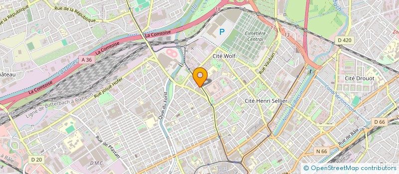 localisation de l'entreprise PROWEB  MULHOUSE