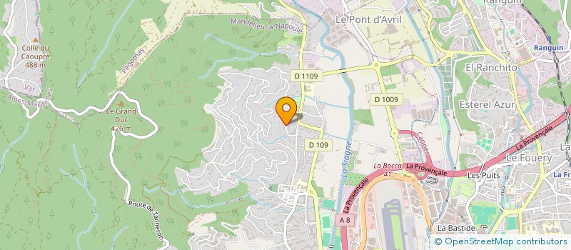 localisation de l'entreprise PROWIDE DEVELOPMENT  MANDELIEU-LA-NAPOULE