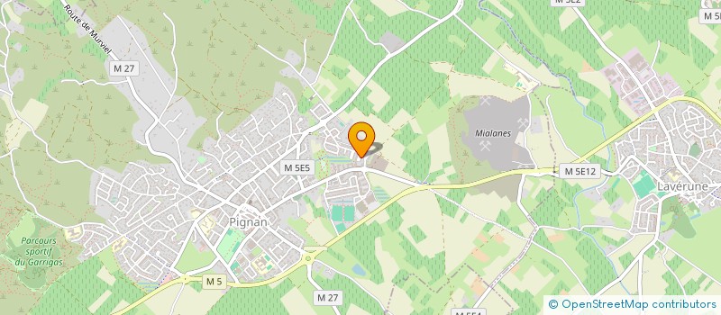 localisation de l'entreprise PROWN à PIGNAN