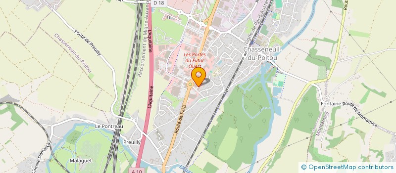 localisation de l'entreprise PROX'ARTISANS  CHASSENEUIL-DU-POITOU