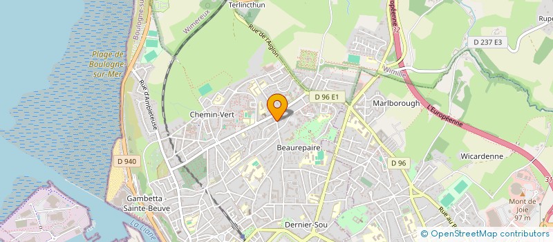 localisation de l'entreprise PROXALIM  BOULOGNE-SUR-MER