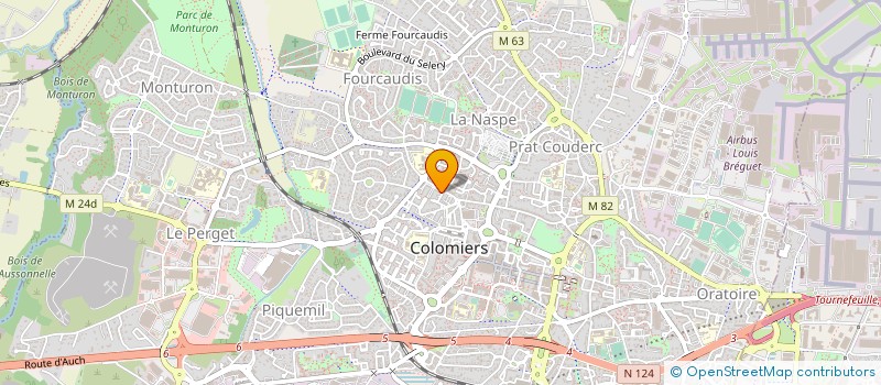 localisation de l'entreprise PROXI 31 à COLOMIERS