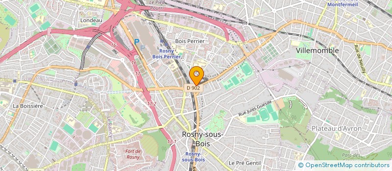 localisation de l'entreprise PROXI' AIDE à ROSNY SOUS BOIS