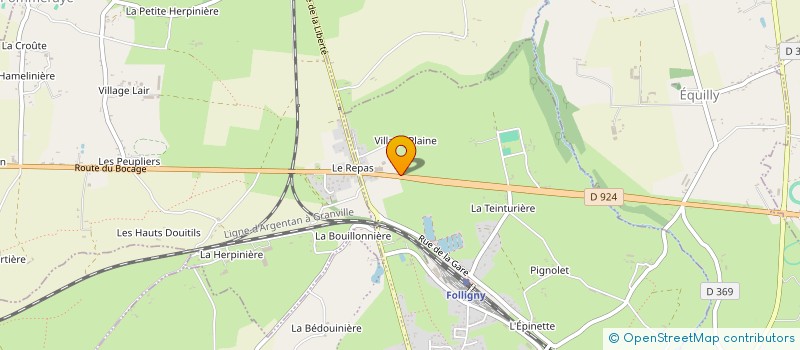 localisation de l'entreprise PROXI BOISSONS MANCHE  FOLLIGNY