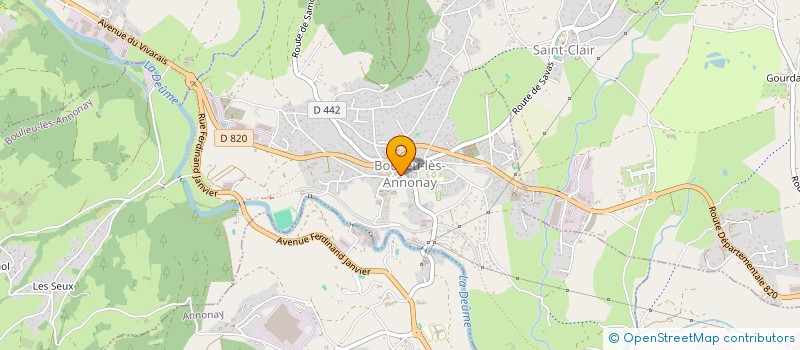 localisation de l'entreprise PROXI BOULIEU  BOULIEU-LES-ANNONAY