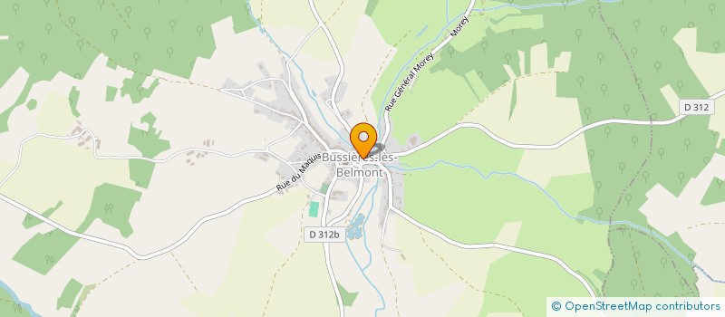 localisation de l'entreprise PROXI BUSSIERES à CHAMPSEVRAINE