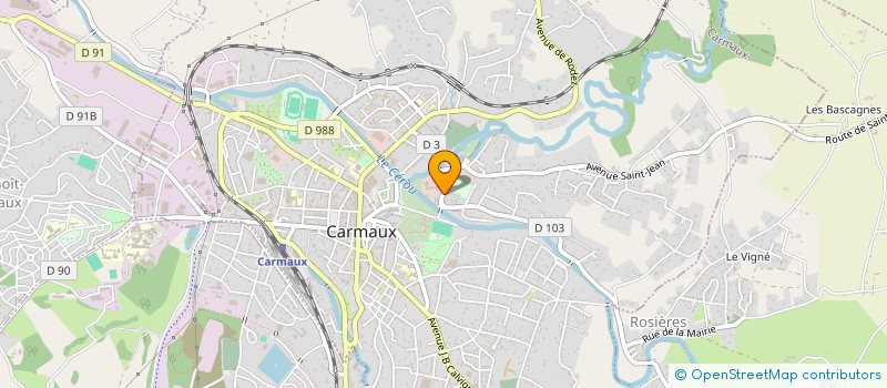 localisation de l'entreprise PROXI CAFE DISTRIBUTION  CARMAUX