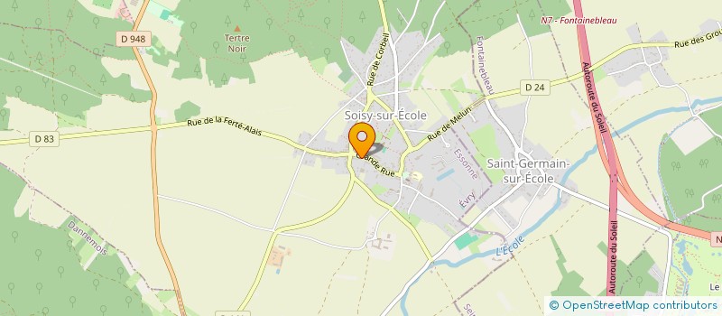 localisation de l'entreprise PROXI ENVIRO.COOP à SOISY-SUR-ECOLE