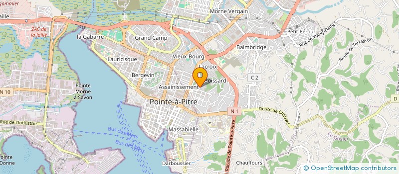 localisation de l'entreprise PROXI GEST à LES ABYMES