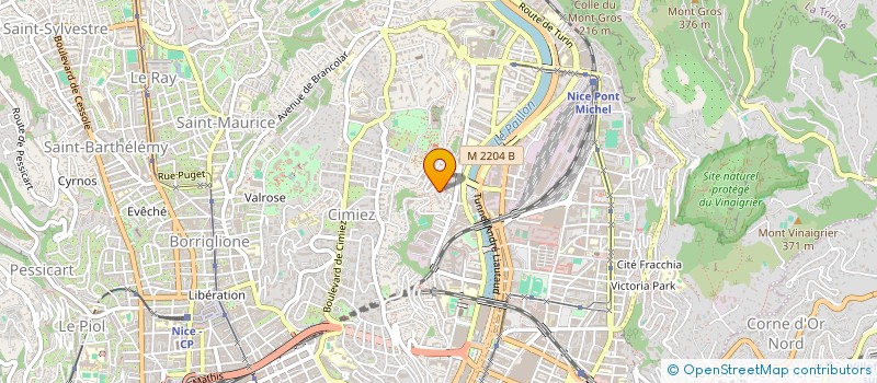 localisation de l'entreprise PROXI LUFS à NICE